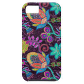 Kleurrijke Faux glas kralen exotische bloemen patr Case-Mate iPhone Case (Achterkant)