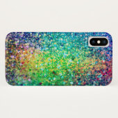 Kleurrijke Faux Glitter Achtergrond Case-Mate iPhone Case (Achterkant (horizontaal))