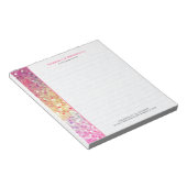 Kleurrijke faux glitter en Sparkles 2 Notitieblok (Schuin)