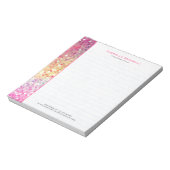 Kleurrijke faux glitter en Sparkles 2 Notitieblok (Linkerzijde)