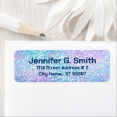 kleurrijke faux glitter en sparkles etiket (Insitu)