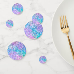 Kleurrijke faux glitter print confetti