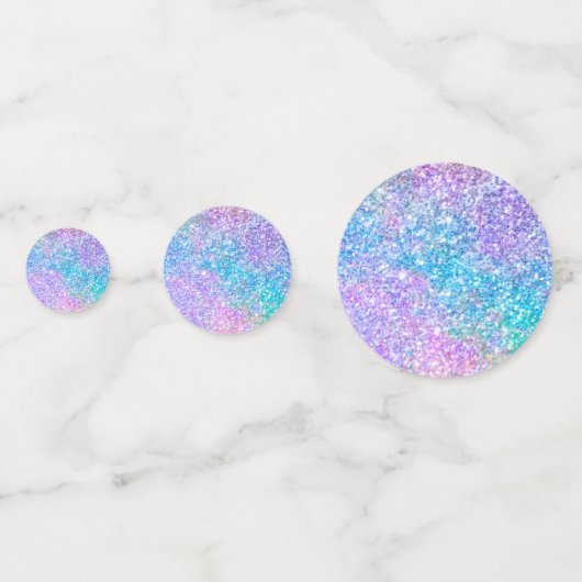 Kleurrijke faux glitter print confetti (Voorkanten)