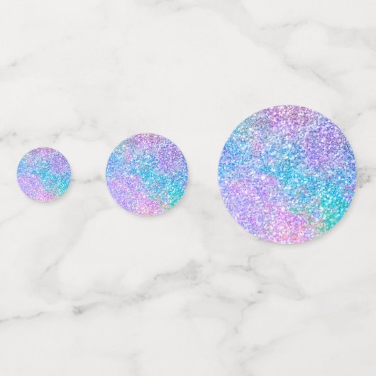 Kleurrijke faux glitter print confetti (Achterkanten)