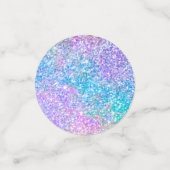 Kleurrijke faux glitter print confetti (Kleine voorkant)