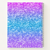 Kleurrijke Faux Glitter Print Notitieboek (Achterkant)