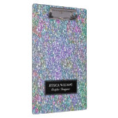 Kleurrijke faux glitter sjabloon klembord (Rechts)