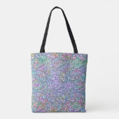 Kleurrijke Faux Glitter & Sparkles. Tote Bag (Achterkant)