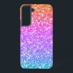 Kleurrijke Faux Glitter Texture Print Samsung Galaxy Hoesje<br><div class="desc">Afbeelding van een kleurrijke glittertextuur met roze,  paarse,  blauwe en oranje gradiënt</div>