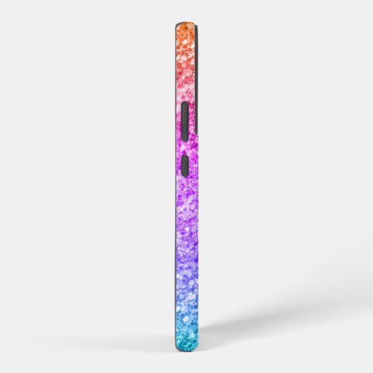 Kleurrijke Faux Glitter Texture Print Samsung Galaxy Hoesje (Rechterkant)