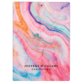 Kleurrijke faux-parelsteen klembord (Achterkant)