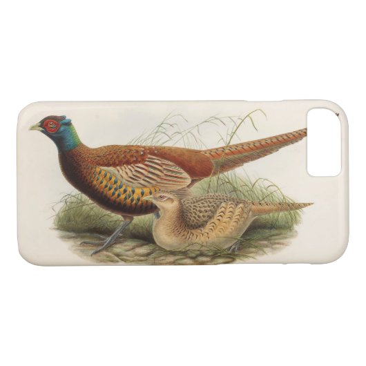 Kleurrijke fazant Case-Mate iPhone case (Achterkant (Horizontaal))