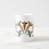 Kleurrijke fazanten botten de Chinese Mok af (Voorkant)