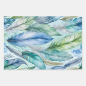 Kleurrijke Feather Art Wrapping Paper Sheets (Voorkant 2)