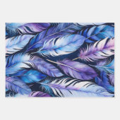 Kleurrijke Feather Art Wrapping Paper Sheets (Voorkant 2)