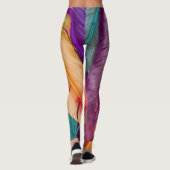 Kleurrijke Feather Leggings (Achterkant)