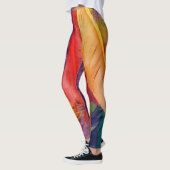 Kleurrijke Feather Leggings (Links)