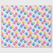 Kleurrijke feestballonnen Kinder Cadeaupapier (Vlak)