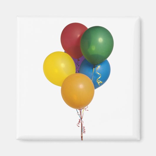 Kleurrijke Feestballonnen Magneet (Voorkant)