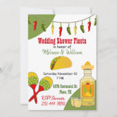 Kleurrijke feestelijk getinte trouwfeest uitnodigi kaart (Voorkant)