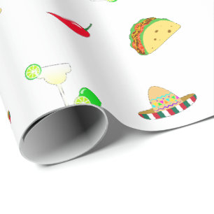 Kleurrijke feestelijke Cinco de Mayo 2025 Dansende Cadeaupapier