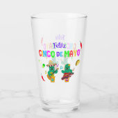 Kleurrijke feestelijke Cinco de Mayo 2025 Dansende Glas (Achterkant)