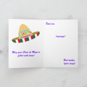 Kleurrijke feestelijke Cinco de Mayo 2025 Dansende Kaart (Binnen)