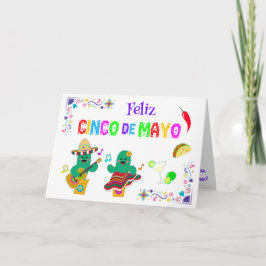Kleurrijke feestelijke Cinco de Mayo 2025 Dansende Kaart