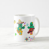 Kleurrijke feestelijke Cinco de Mayo 2025 Dansende Koffiemok (Voorkant rechts)