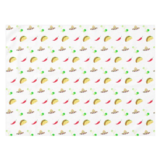 Kleurrijke feestelijke Cinco de Mayo 2025 Dansende Tafelkleed (Voorkant (Horizontaal))