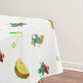 Kleurrijke feestelijke Cinco de Mayo 2025 Dansende Tafelkleed (Voorbeeld)