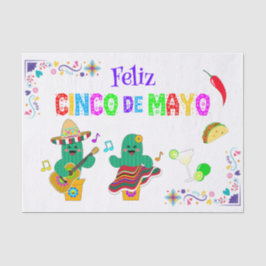 Kleurrijke feestelijke Cinco de Mayo 2025 Dansende Tissuepapier