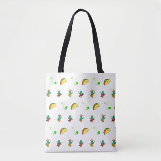 Kleurrijke feestelijke Cinco de Mayo 2025 Dansende Tote Bag (Voorkant)