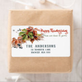 Kleurrijke Feestelijke Herfst Foliage Thanksgiving Etiket (Insitu)