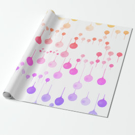 Kleurrijke feestelijke kerst opknoping Ornamenten  Cadeaupapier