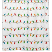 Kleurrijke feestelijke kerstfeestdag douchegordijn (Voorkant)