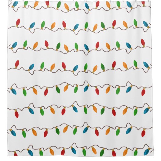 Kleurrijke feestelijke kerstfeestdag douchegordijn (Voorkant)
