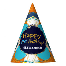 Kleurrijke Feestelijke Leuk Retro Abstract Persona Feesthoedjes