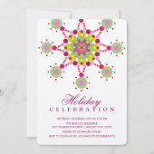 Kleurrijke feestelijke ster Elegant Holiday Party  Kaart (Voorkant)