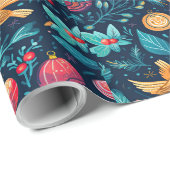 Kleurrijke feestelijke vakantie inpakpapier (Rol Hoek)