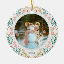 Kleurrijke feestelijke vakantiefoto keramisch Orna Ornament