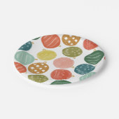 Kleurrijke feestelijke Waterverf kerstversieringen Papieren Bordje (Gekanteld)