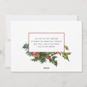 Kleurrijke feestflora met etiket feestdagenkaart (Achterkant)