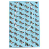 Kleurrijke feestschedel medium cadeauzakje (Voorkant)