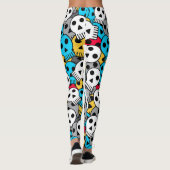 Kleurrijke feestschedels leggings (Achterkant)