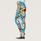 Kleurrijke feestschedels leggings (Links)