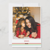 Kleurrijke Feliz Navidad Foto Kerst Kaart (Achterkant)