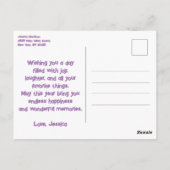 Kleurrijke Felle Ballonnen Verjaardag Briefkaart (Achterkant)