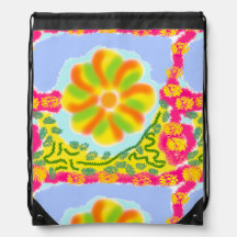 Kleurrijke Festival Drawstring Rugzak