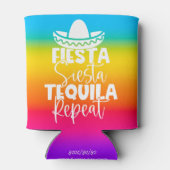 Kleurrijke Fiesta Bachelorette Party Custom Blikjeskoeler (Achterkant)